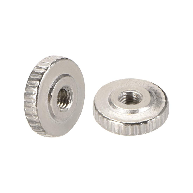 [Australia - AusPower] - uxcell Round Knurled Thumb Nuts Conector Lock Adjusting nuts, M3 Female Threaded Thin Type, Nickel Plated, Pack of 30 