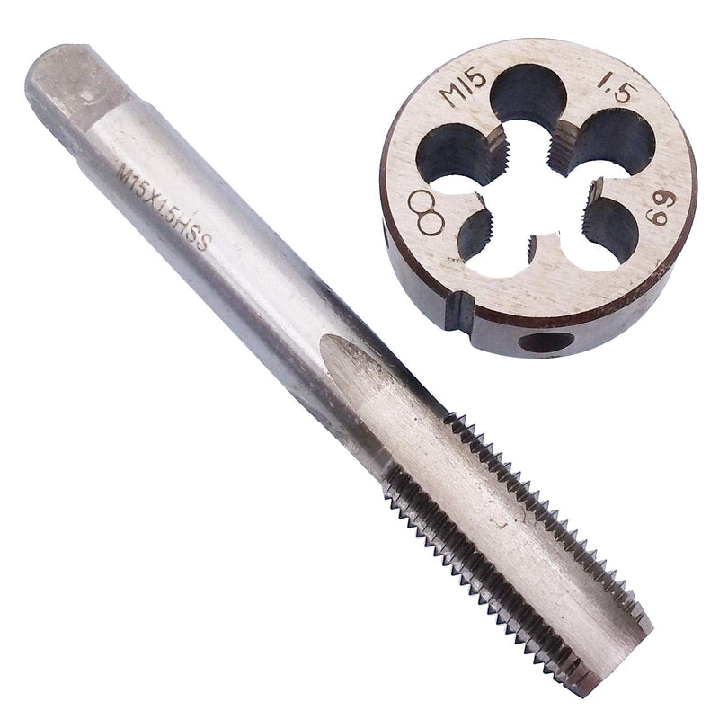 [Australia - AusPower] - HSS M15 x 1.5mm Tap and M15 x 1.5mm Die Metric Thread Right Hand 