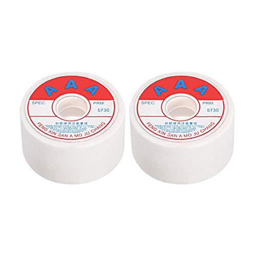sourcing map Sanding Discs Aluminum Oxide Sanding Disc 3 Inch 80 White Pack of 2