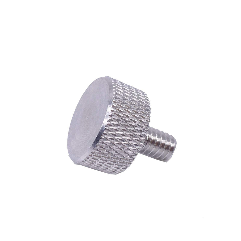 [Australia - AusPower] - Knurled Head Thumb Screws with Collar Aluminum 1/4-20 UNC Threads Length 1/2 '' Pack of 10 