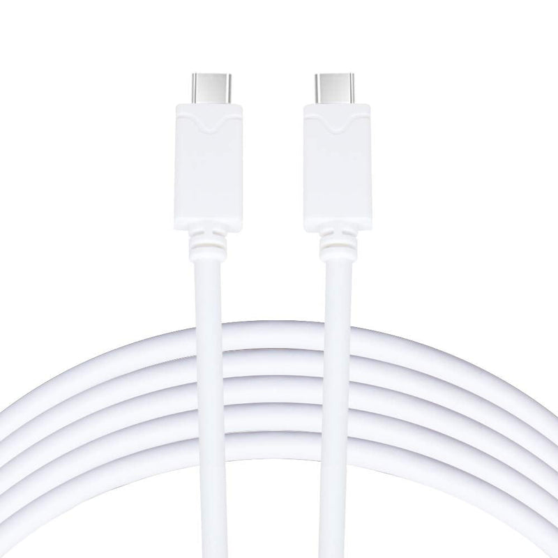 [Australia - AusPower] - Vebner 20ft USB C to USB C Cable - Extra Long USB Type C - Compatible with Samsung, iPad Pro, Android Devices, Camera Tethering and More (White) White 