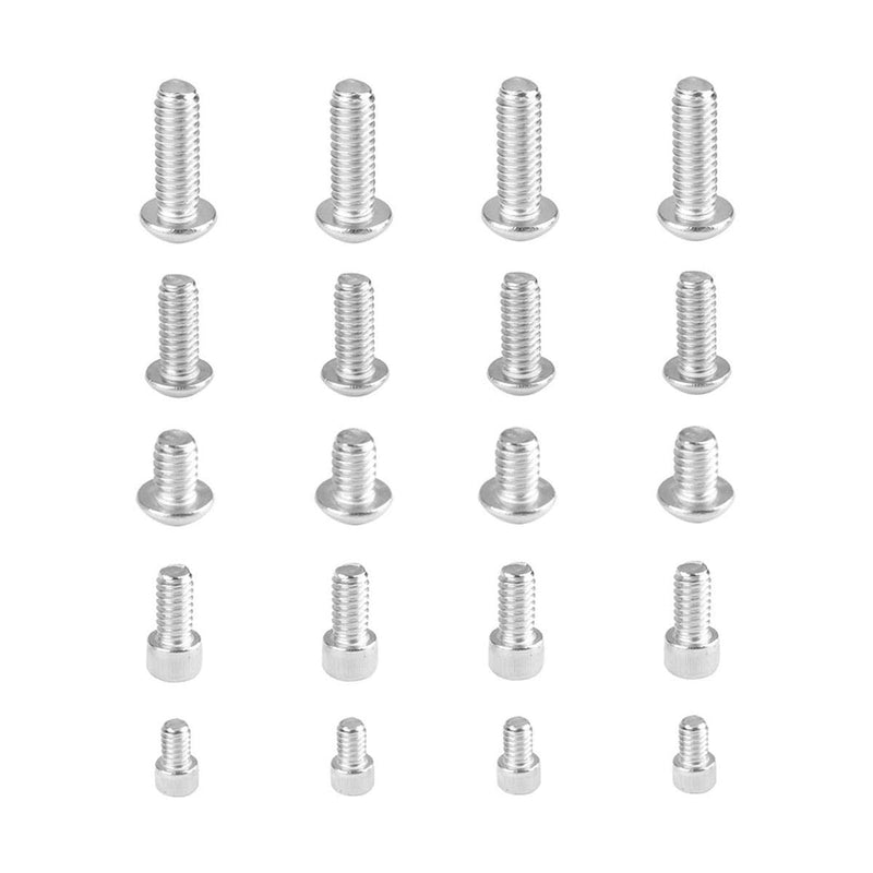 [Australia - AusPower] - CAMVATE 1/4"-20 Stainless Steel Screw Pack Multiple Types (20 pcs,1/4"-20 /9mm/13mm/16mm/19mm) - 1956 
