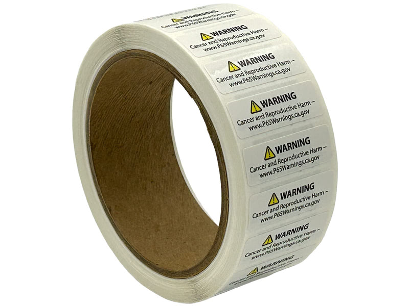 [Australia - AusPower] - Proposition 65 Truncated Warning Labels, 0.5 Inch by 1.5 Inch | 1,000 Count 