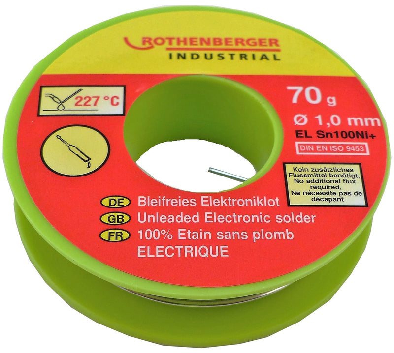 ROTHENBERGER Industrial lead-free electronic solder, 70 g, 1000002349 Electronic solder 70 g
