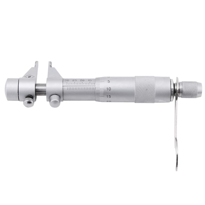 [Australia - AusPower] - Inside Micrometer Set, Internal Diameter Gage Hole Bore 5-30mm Range 0.01mm Accurate + Wrench + Calibration Ring + Wooden Box 