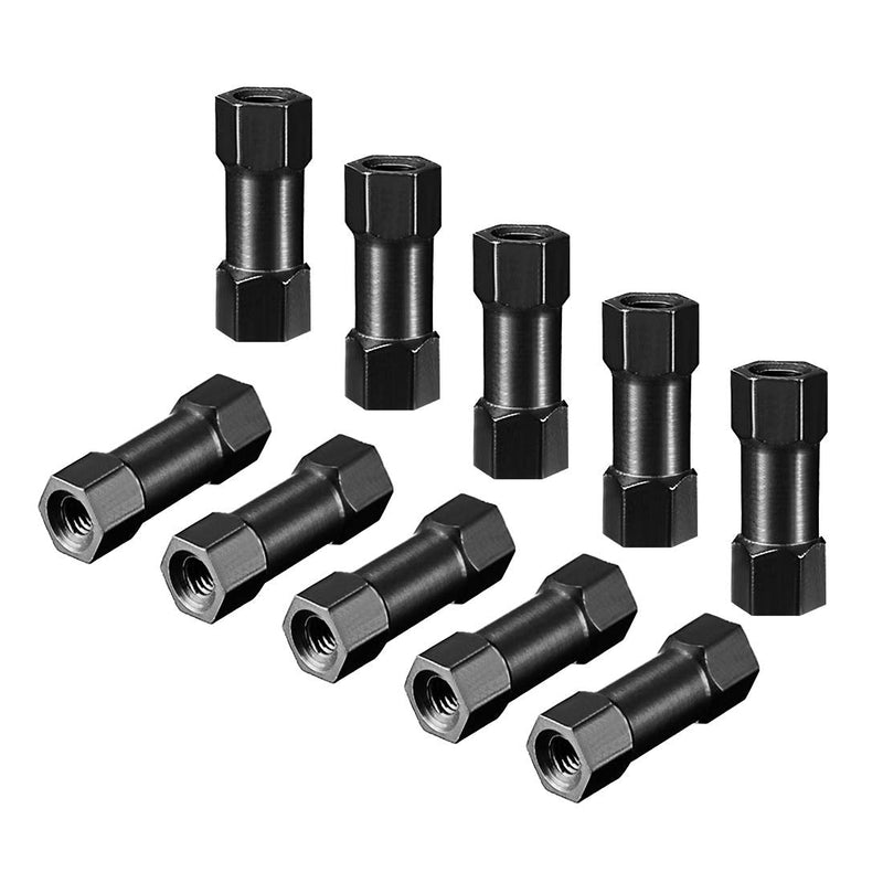 [Australia - AusPower] - uxcell Hex Aluminum Standoff Spacer Column M3x15mm,for RC Airplane,FPV Quadcopter,CNC,Black,10pcs 15mm Black 