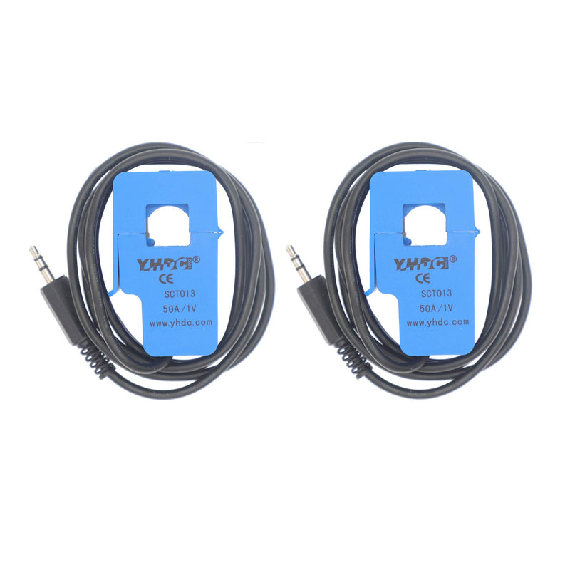 [Australia - AusPower] - 2PCS SCT013-050 50A 1V Non-invasive Split Core Current Transformer Sensor 2 
