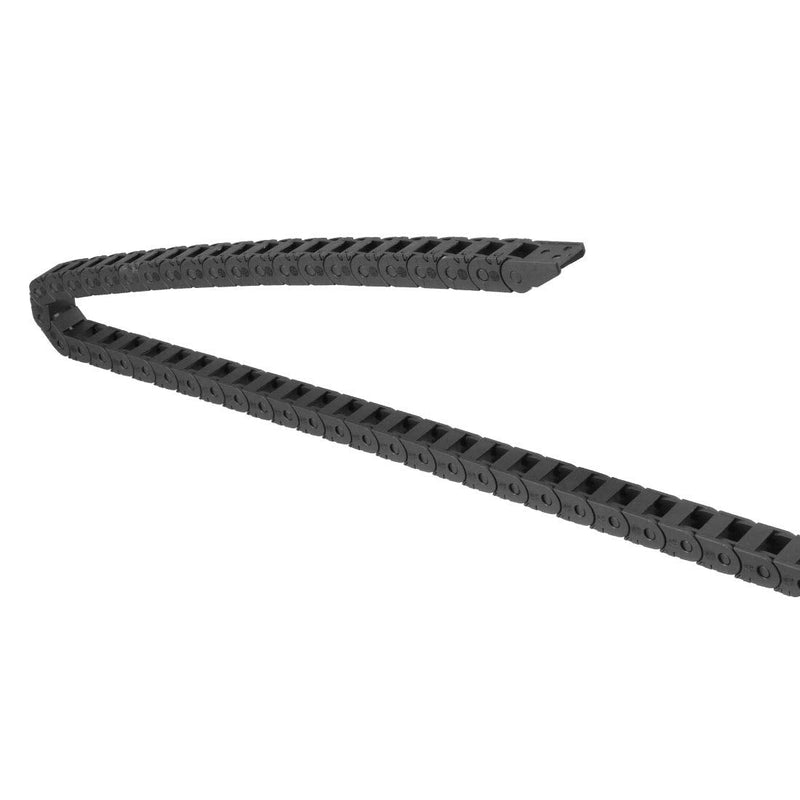 [Australia - AusPower] - uxcell Drag Chain Cable Carrier Open Type with End Connectors R18 10X11mm 1 Meter Plastic for Electrical CNC Router Machines 