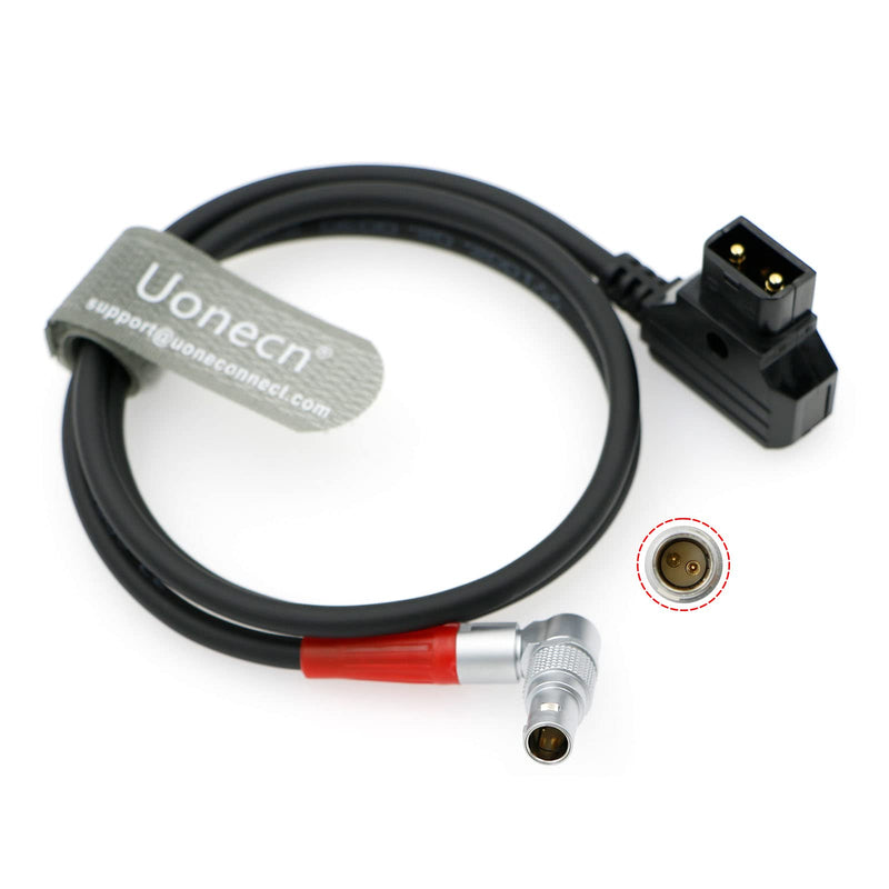 [Australia - AusPower] - Uonecn for Anton Bauer Power Cable for Zacuto Gratical Eye Viewfinder D-Tap to Rotatable Right Angle 2-Pin Male Cord 