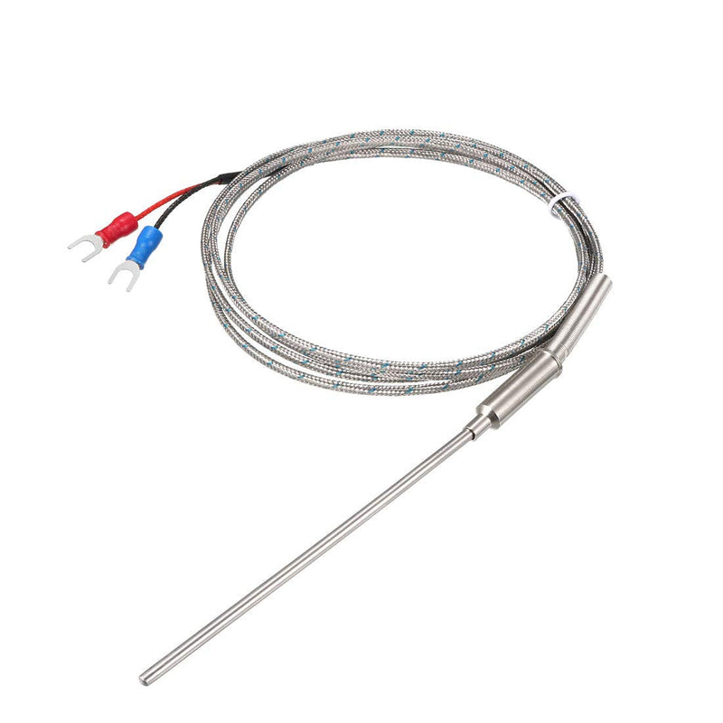 [Australia - AusPower] - uxcell K Type Thermocouple 3mmx100mm Temperature Sensor Probe with 1.5M Cable 32-1472F/0-800C 