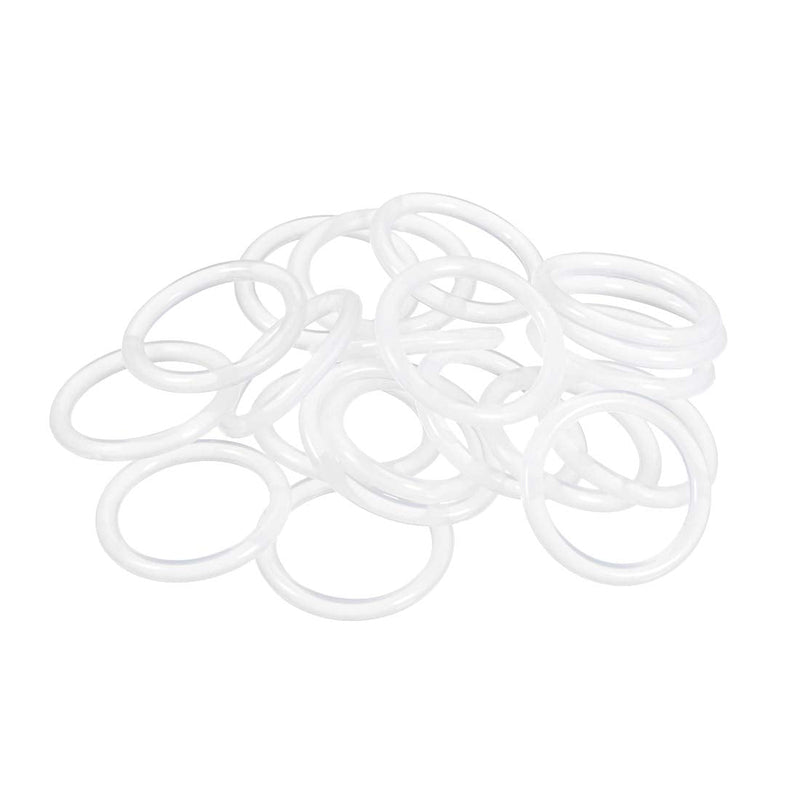 [Australia - AusPower] - uxcell Silicone Rubber O-Ring, 28mm OD, 22mm ID, 3mm Width, VMQ Seal Rings Gasket, White, Pack of 20 22x28x3mm 