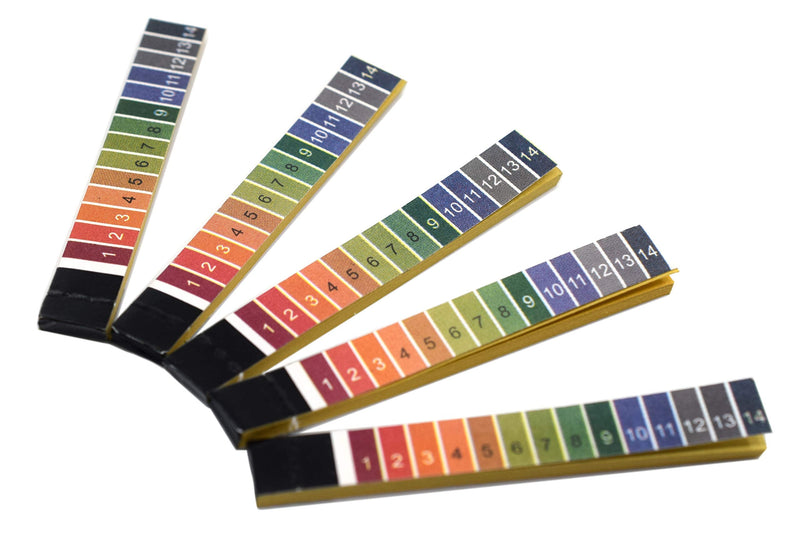 [Australia - AusPower] - EISCO pH Test Strips 1-14 Range, 100 Testing Papers (20 x 5 Booklets) - for Acid & Alkaline Levels, Water, Soil, Wine, Soap-Making, Chemistry, Pool 