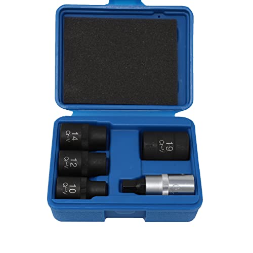 CTA Tools 2752 5-piece 5-point socket set with assorted sockets and storage case