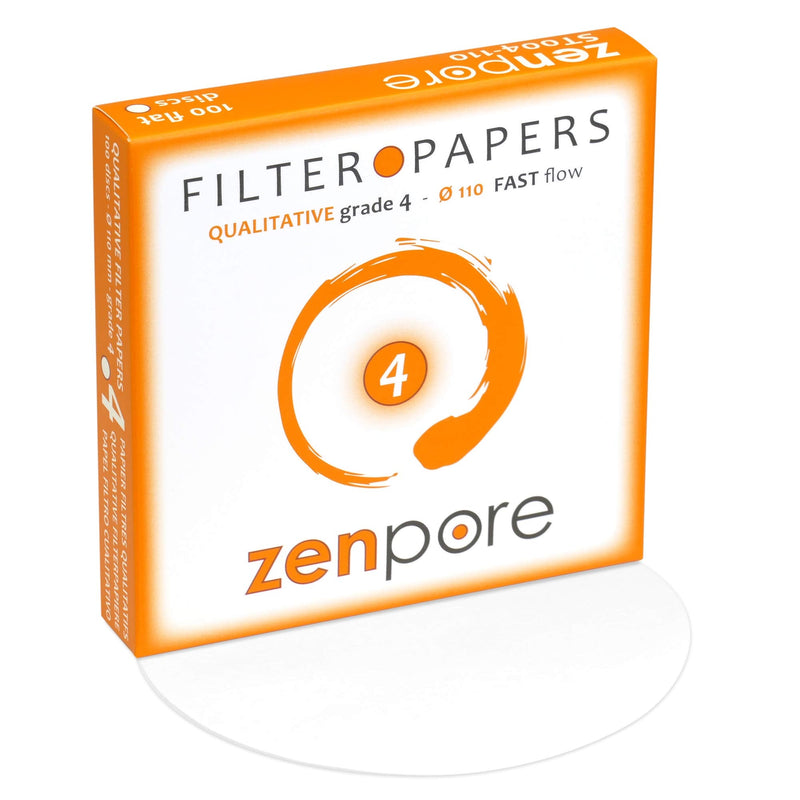 [Australia - AusPower] - Qualitative Filter Paper 11cm Lab Filter Paper for Chemistry, Standard Qualitative Grade 4-Fast Flow 110mm(100 Discs) 11 cm diameter 