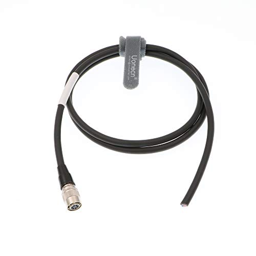 Uonecn Industrial Camera Power Trigger IO Signal Cable Hirose 6 Pin Female Plug to Open for Basler AVT GIGE Sony CCD Industrial Camera
