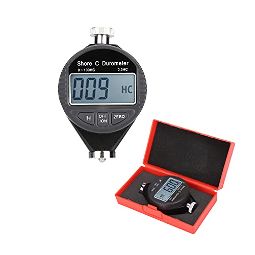 Digital Shore Durometer Hardness Tester A, Mini Shore Rubber Hardness Tester, Digital 0-100HD Durometer Shore Rubber Hardness Tester, LCD Display
