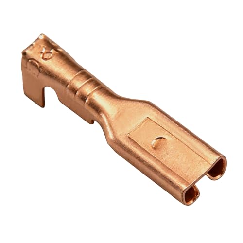Heschen 2.8mm Flat Splice Crimp Terminals 100pcs Non Insulated 0.5mm² to 0.8mm² Cable