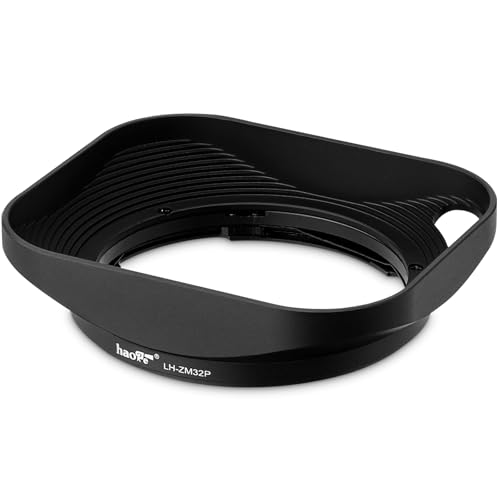 Haoge LH-ZM32P Bayonet Metal Square Lens Hood Shade Compatible with Carl Zeiss Distagon T 1.4/35 35mm f1.4 f/1.4 ZM Lens Hollow Out Designed Black [Square - Black - Hollow Out Designed]