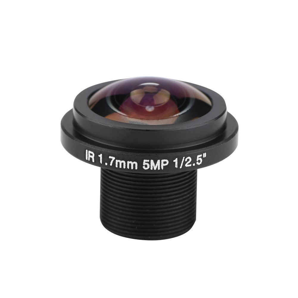 [Australia - AusPower] - Security Camera Lens, 5MP HD Fisheye Security Camera Lens 1.7mm Focal Length 185¡ãCCTV Lens for Fisheye Security Cam (Black) 