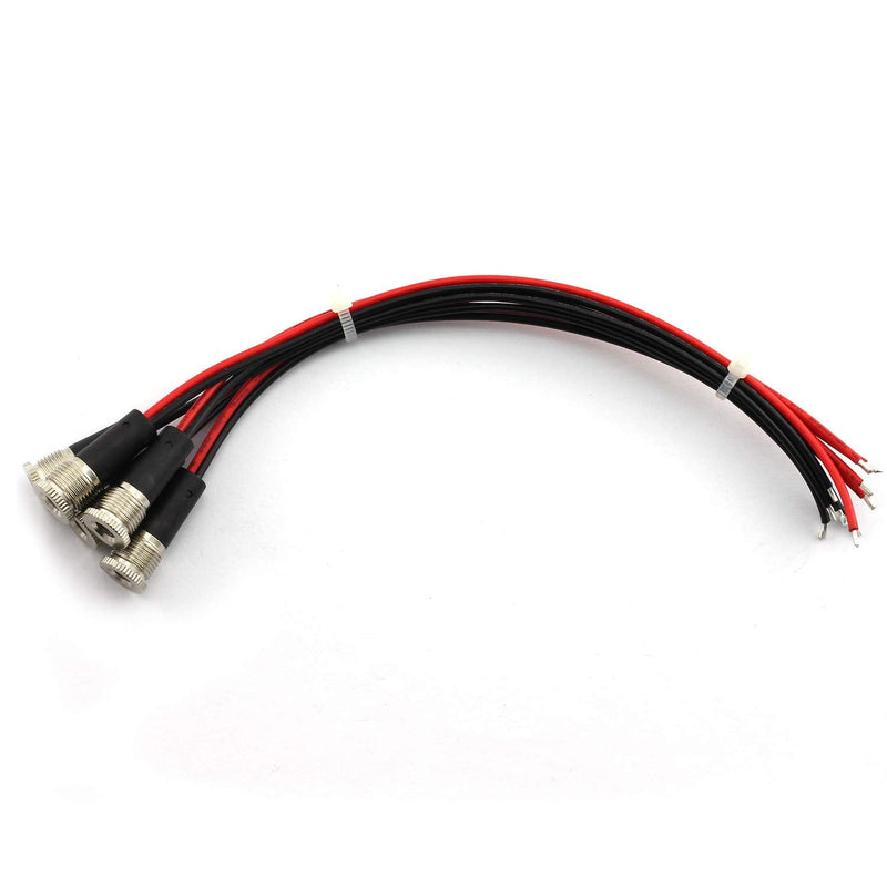 [Australia - AusPower] - Tegg 5pcs DC-099A DC Female Panel Mount Charging Wire Threaded Socket Jact Connector with Dustproof Plug IP67 68 Water-Proof Large Current Power Adapter 5.5x2.1mm 