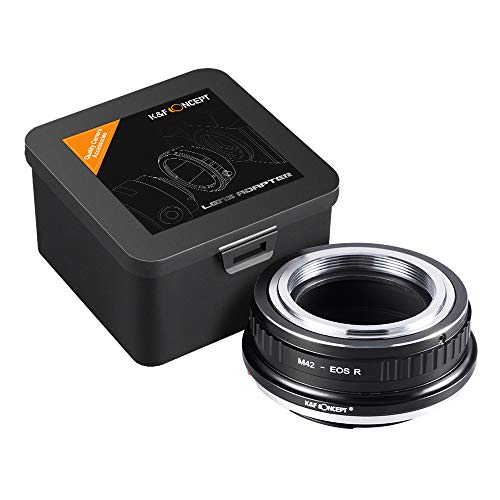 K&F Concept Lens Mount Adapter Compatible for M42 Screw Mount SLR Lens to Canon EOS R Camera Body