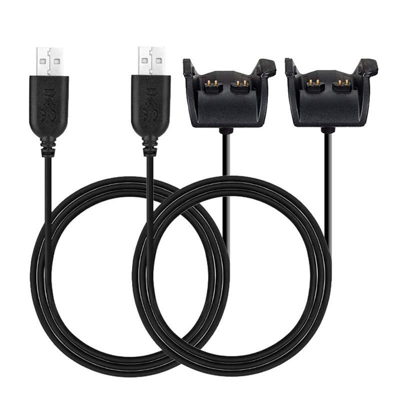 [Australia - AusPower] - JIUJOJA 2Pack Replacement Charging Cable Cord for Garmin Vivosmart HR/Vivosmart HR+/Vivosmart HR Plus/Approach X40 （Not for Vivosmart） Smart Watch 2Packs Charging Cabls 