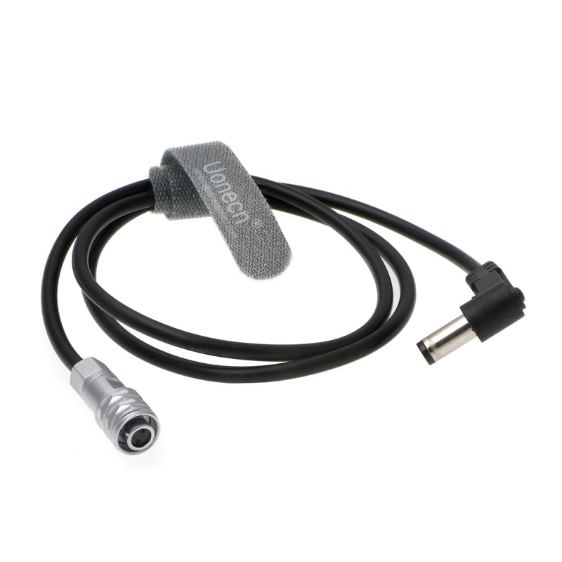 [Australia - AusPower] - Uonecn Weipu 2 Pin Female to Right Angle DC Power Cable for Blackmagic Pocket Cinema Camera 4K Gold Mount V Mount Battery Cord 24'' 