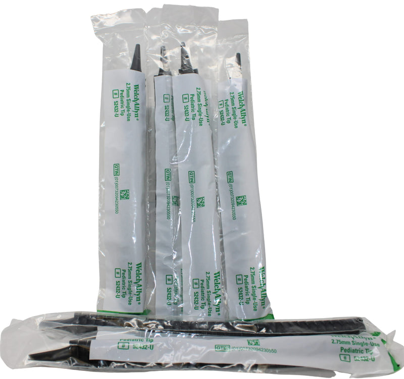 [Australia - AusPower] - Welch Allyn 52432-U Kleenspec Universal Otoscope Speculums 2.75mm - 6 Sleeves of 34 
