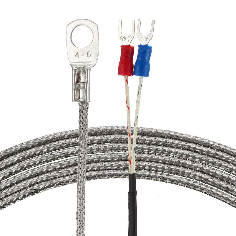 [Australia - AusPower] - uxcell K Type Thermocouple 6mm Dia Temperature Sensor Probe(0 to 400C) Fiberglass 1.6ft 