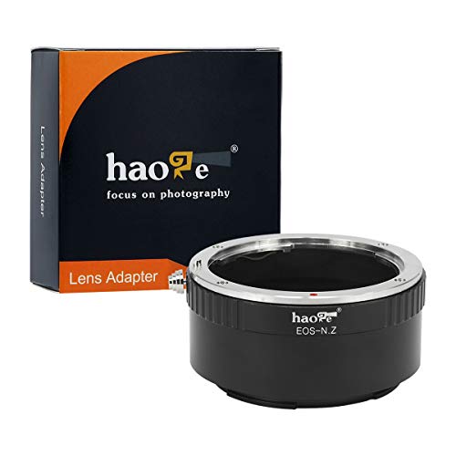 Haoge Manual Lens Mount Adapter for Canon EOS EF EFS EF-S Lens to Nikon Z Mount Camera Such as Z6 Z7