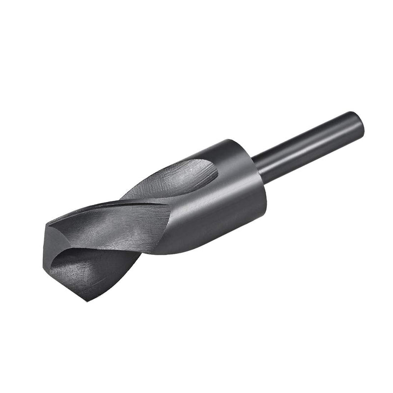 uxcell 1/2" Reduced Shank Drill Bits 35mm Black Nitride Coated High Speed Steel HSS 6542, Twist Drill Bit for Stainless Steel Alloy Metal Plastic