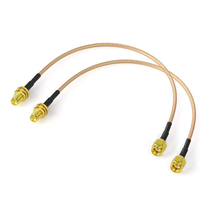 Bingfu RP-SMA Male to RP-SMA Female Cable 30cm RG316 WiFi Antenna Extension Coaxial Cable (Pack of 2) for Wireless Mini PCI Express PCIE Network Cards WiFi Adapter WiFi Router Gateway | Coaxial extension cable for PCIe WLAN cards, WLAN adapter, WiFi ro...