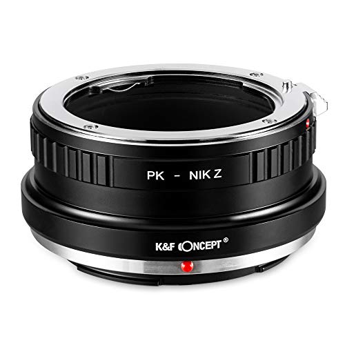 K&F Concept Lens Mount Adapter for Pentax PK Munt Lens Compatible with Nikon Z6 Z7 Camera