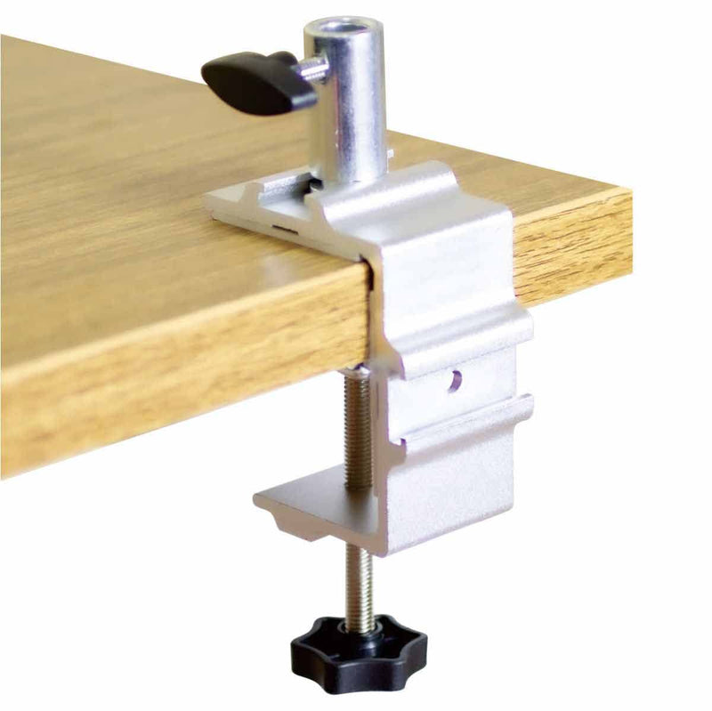[Australia - AusPower] - Replacement Clamp for 1/2” Base Magnifying Lamp，Desk Lamp，Magnify Lamp，Swing Arm Lamp，Phone Mount，Ipad Mount，Tablet Holder，Mic Holder (Silver) Silver 