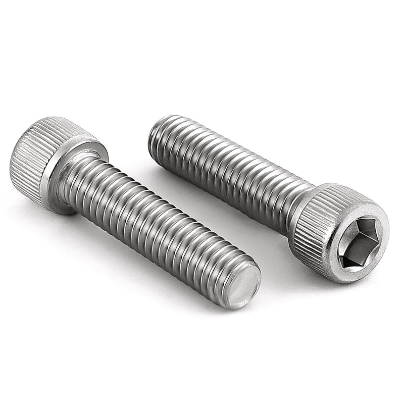 [Australia - AusPower] - 3/8-16 x 1-1/2" Socket Head Cap Screws Bolts, Stainless Steel 18-8 (304), Bright Finish, Fully Threaded, Allen Socket Drive, 10 PCS 3/8-16 x 1-1/2" 