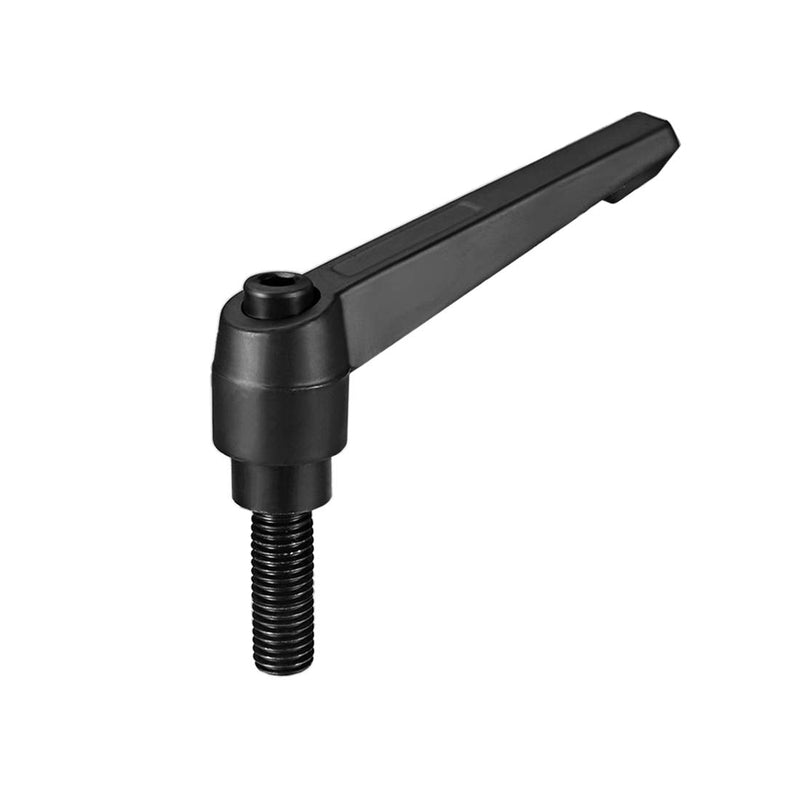 [Australia - AusPower] - uxcell M12 x 25mm Handle Adjustable Clamping Lever Thread Push Button Ratchet Male Threaded Stud Knobs Quick Release Screw Handles Bolts with Locking Lever Black 