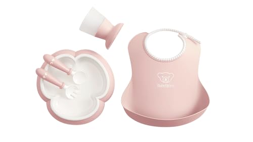 BabyBjörn Baby Dinner Set, 5 pcs, Powder Pink