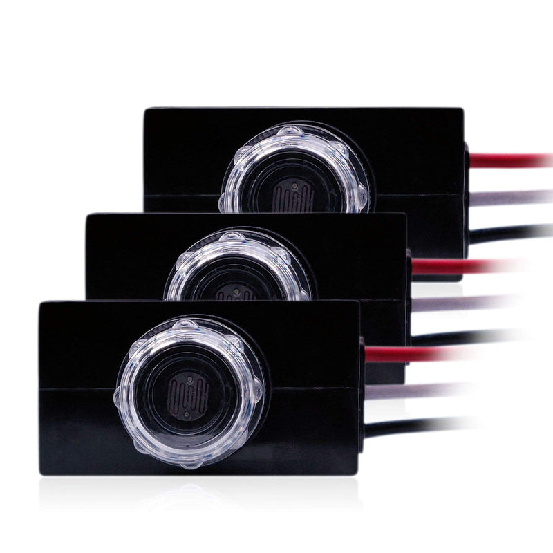 [Australia - AusPower] - Dusk to Dawn Sensor Photoelectric Switch Wire-in photocell Sensor Post Eye Light Control IP65 Waterproof Photocell for Outdoor Lights 