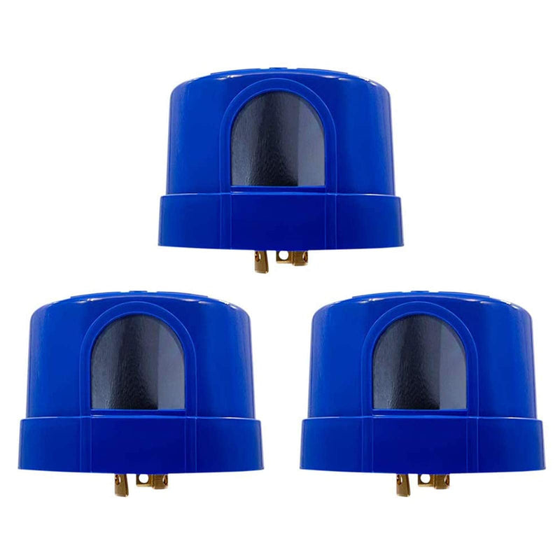 [Australia - AusPower] - Twist Lock Photocell for LED Barn Light, Area Light, Street Light, Parking Lot Lights and Dusk to Dawn Light Auto On Off Photocell Switch-3PC (3.Units) 