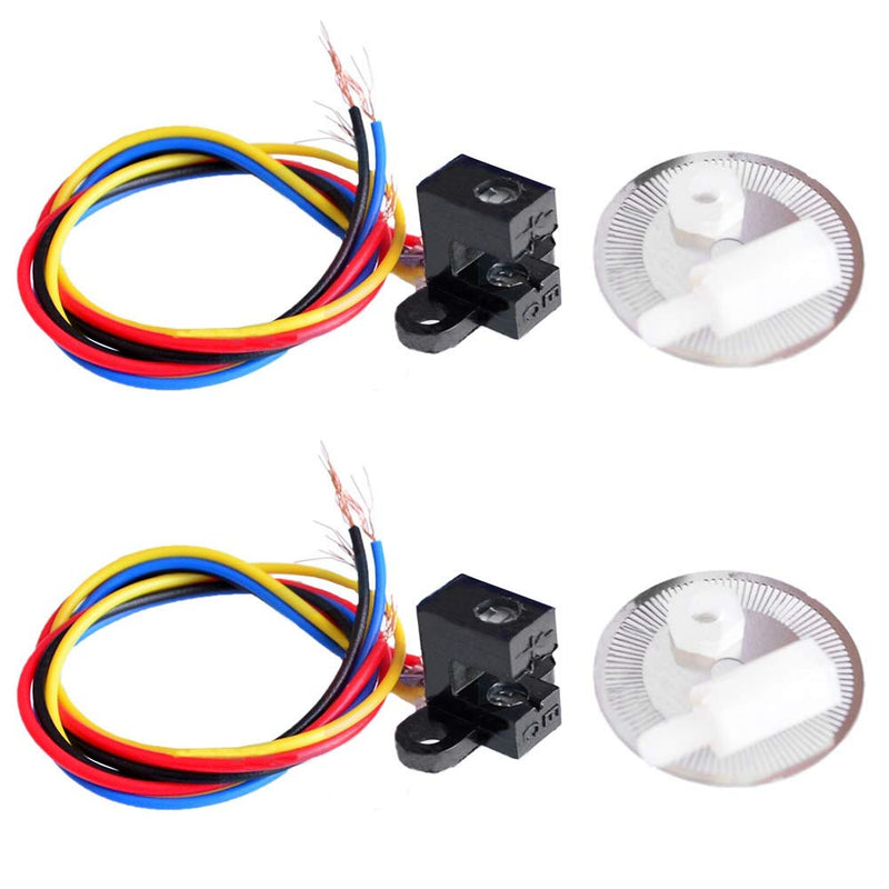 [Australia - AusPower] - Ximimark 2Pcs Photoelectric Speed Sensor Encoder Coded Disc Code Wheel for Smart Car C B D E Models 