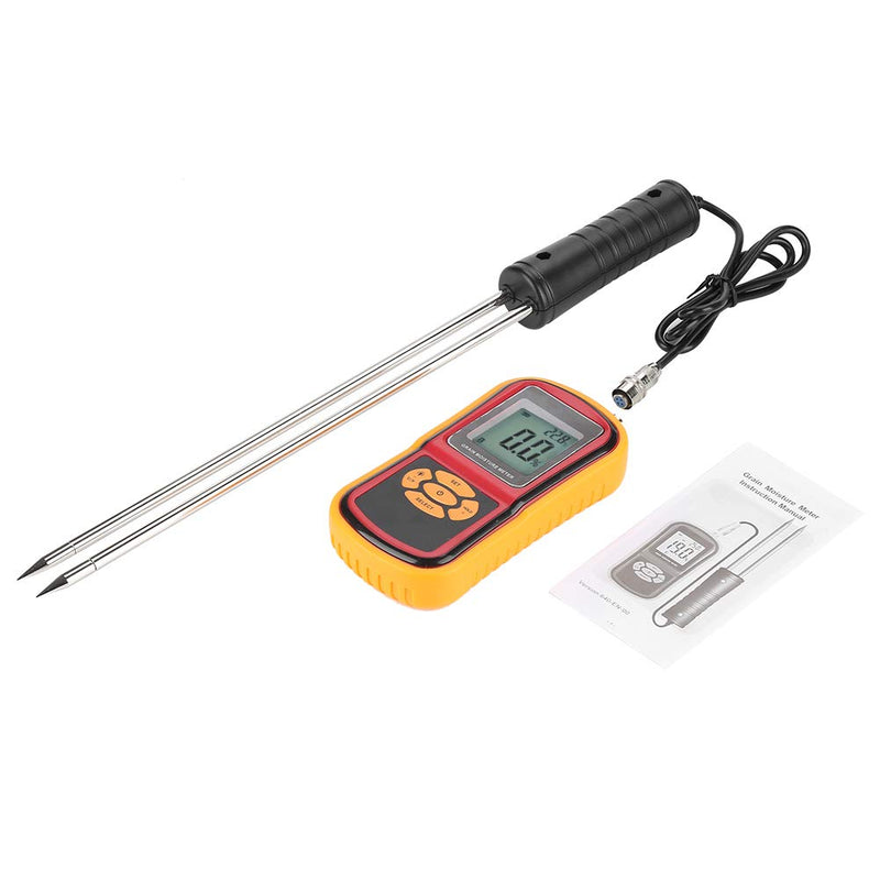 [Australia - AusPower] - Meter Digital Meter, Portable Tester LCD Tester Temperature Meter for Wheat Rice Corn Bean, Tester 