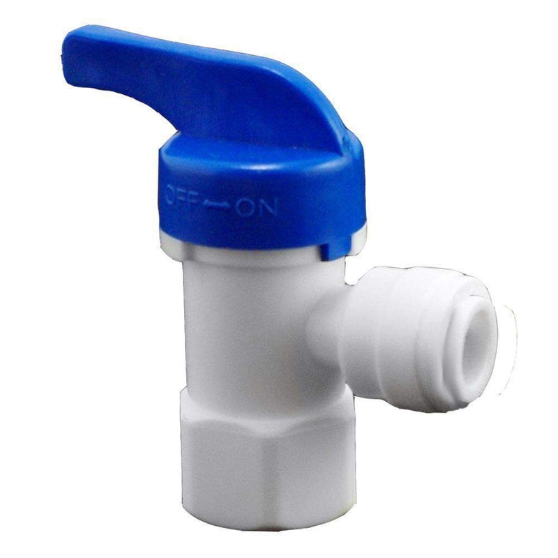 [Australia - AusPower] - Tank Ball Valve for Reverse Osmosis RO Water Storage Tanks 1/4" FNPT x 1/4" Quick Connect Tube 