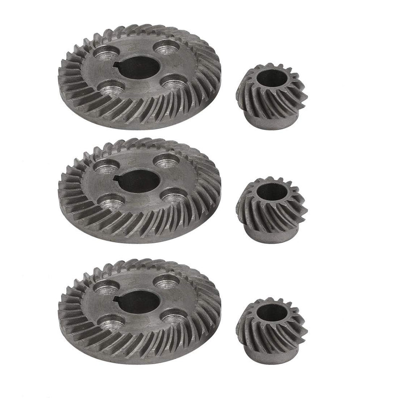 [Australia - AusPower] - uxcell® 90 Degree Shaft Angle Replacement Part Spiral Bevel Helical Gear Set 3pcs 