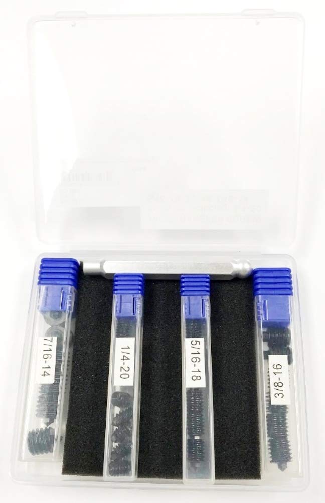 [Australia - AusPower] - HHIP 3601-0511 25 Piece 1/4-20, 5/16-18, 3/8-16, 7/16-14 Transfer Screw Set 25 Piece Set (1/4, 5/16, 3/8, 7/16 IN) 