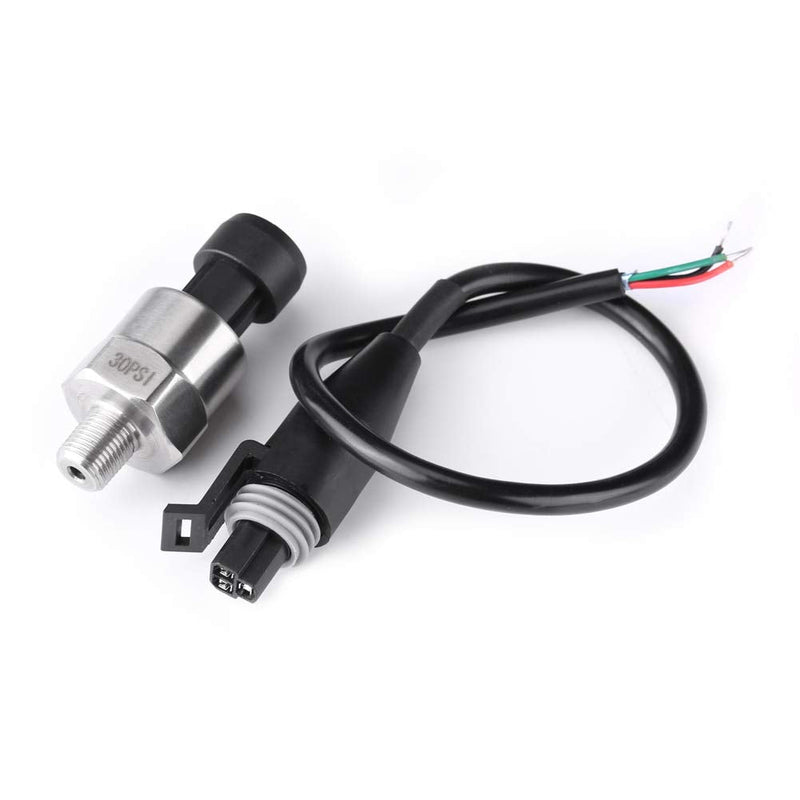 [Australia - AusPower] - 1/8NPT Thread Pressure Transducer Sender Sensor Stainless Steel 30Psi for Oil Fuel Air Water 