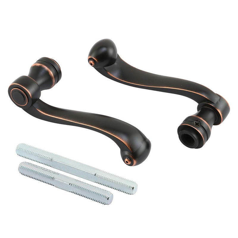 Prime-Line E 2666 French Colonial Door Levers, Heavy Weighted Casting Design, Classic Bronze (1 Set) 1/4 Inch