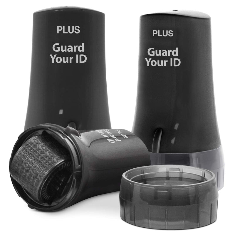 [Australia - AusPower] - The Original Guard Your ID Advanced 2.0 Rollers Identity for Theft Address Eraser and Security Prevention (Regular 3-Pack, Black) Regular 3-Pack 