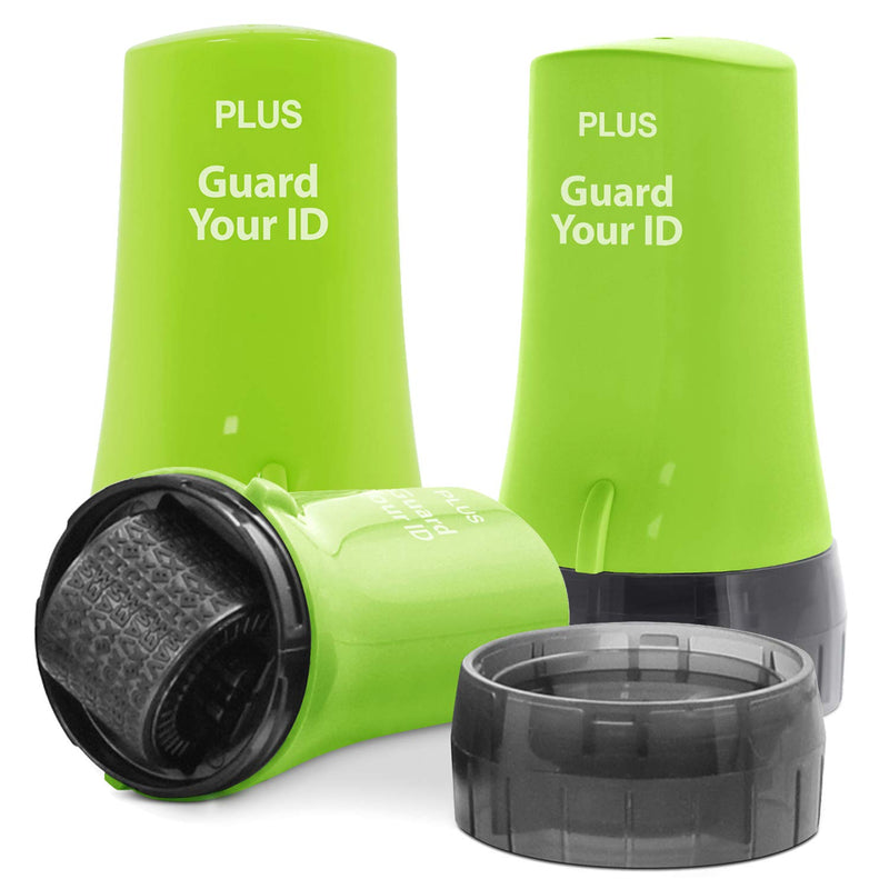 [Australia - AusPower] - The Original Guard Your ID Security Roller 3-Pack Green Set for Identity Theft Protection Advanced 2.0 Stamping and Redacting Regular 3-Pack 