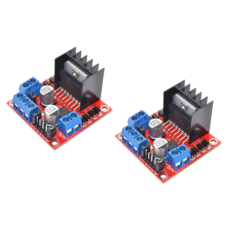 [Australia - AusPower] - L298N Dual H Bridge PWM Stepper Motor Drive Controller Board Module (Pack of 2) 