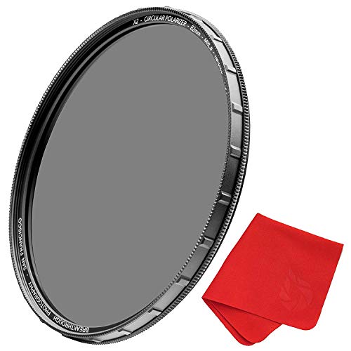 39mm X2 CPL Circular Polarizing Filter for Camera Lenses - AGC Optical Glass Polarizer Filter with Lens Cloth - MRC8 - Nanotec Coatings - Weather Sealed by Breakthrough Photography 39mm
